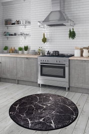 Conceptum Alfombra Marble - Black 200 cm Multicolor